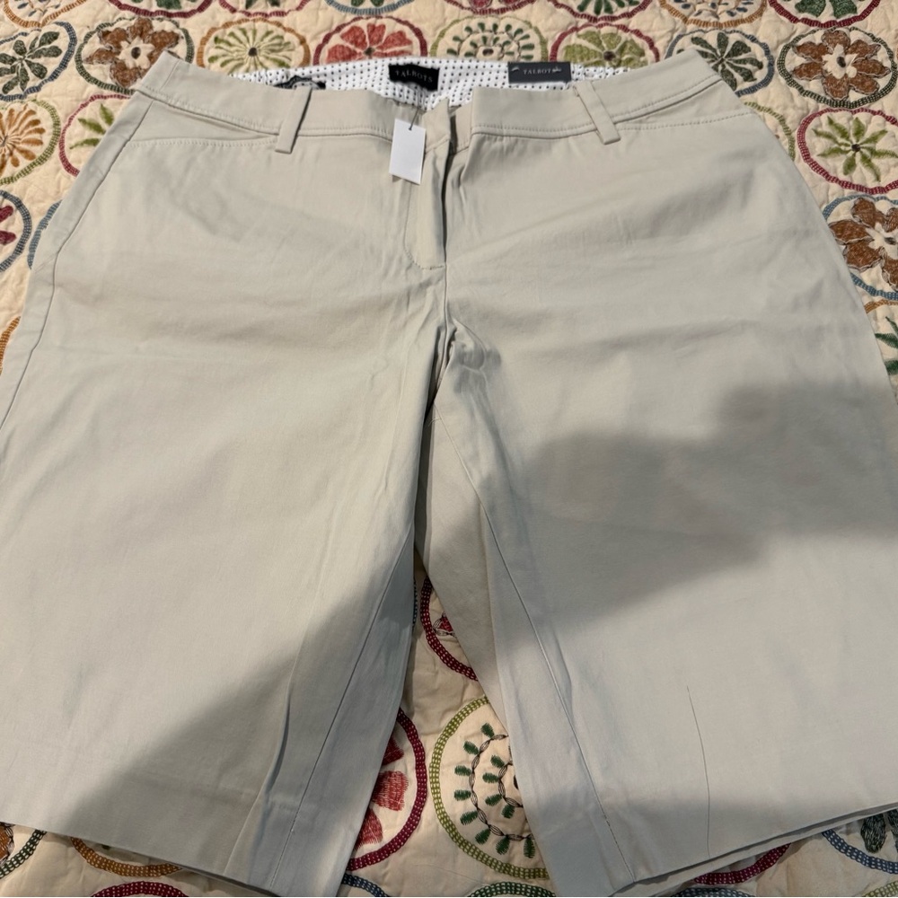 Talbots Women's Beige Bermuda Shorts